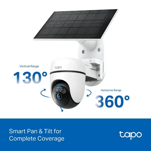 Tapo Solar-Powered Pan/Tilt Security Camera Kit | TAPOC610KIT