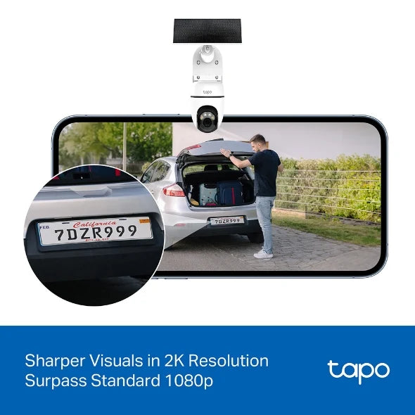 Tapo Solar-Powered Pan/Tilt Security Camera Kit | TAPOC610KIT