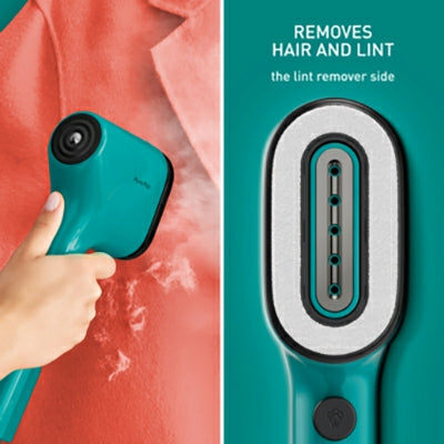 Tefal Pure POP 1300W Handheld Garment Steamer - Teal Green | DT2024GO from Tefal - DID Electrical