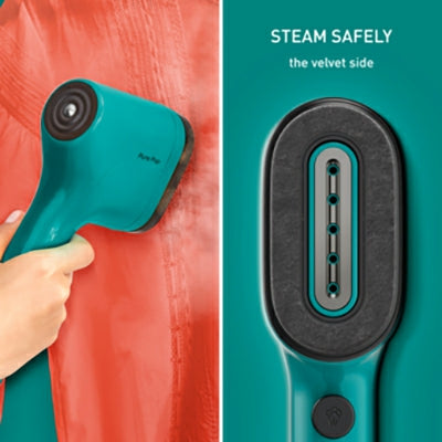 Tefal Pure POP 1300W Handheld Garment Steamer - Teal Green | DT2024GO from Tefal - DID Electrical