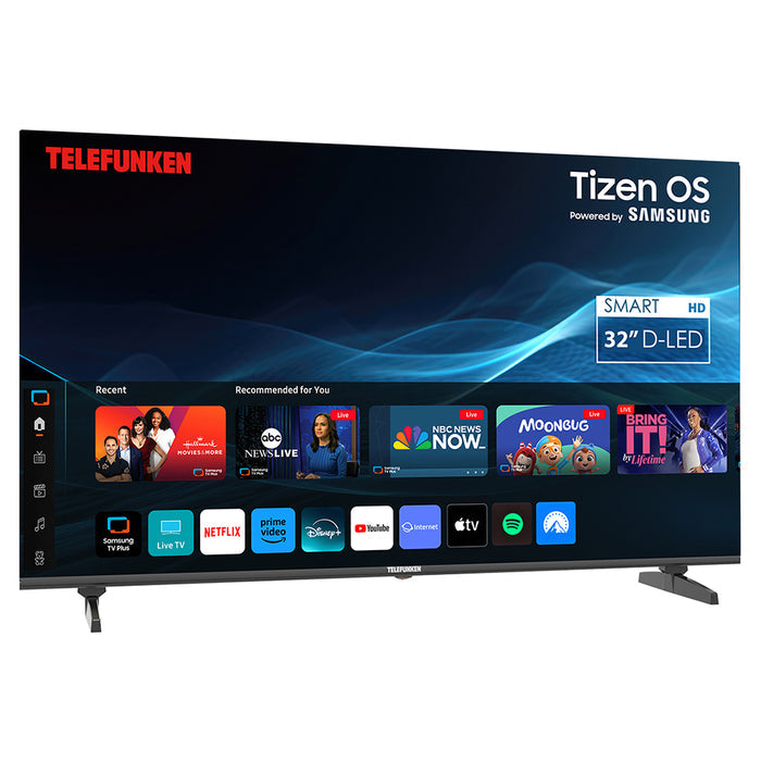 Telefunken N21 32" HD SMART TV - Black | N21-HD-T32 from Telefunken - DID Electrical