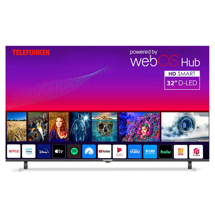 Telefunken N21 32" HD Smart TV - Black | N21-HD-W32 from Telefunken - DID Electrical