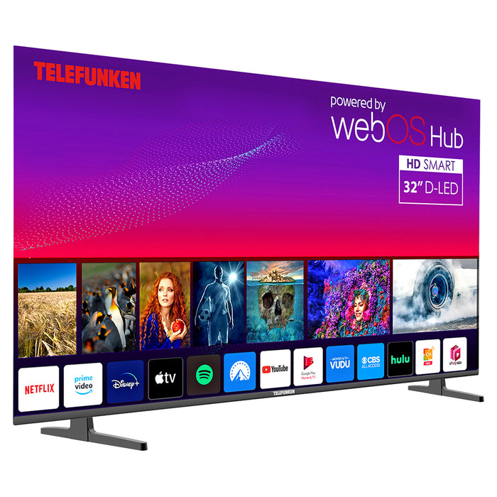 Telefunken N21 32" HD Smart TV - Black | N21-HD-W32 from Telefunken - DID Electrical