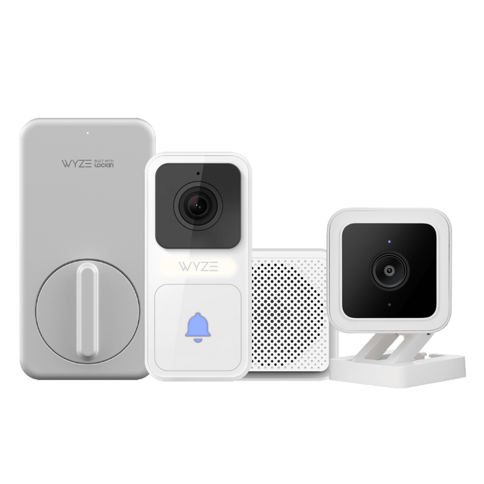Wyze Lock + Wyze Cam V3 + FREE Wyze Video Doorbell and Chime