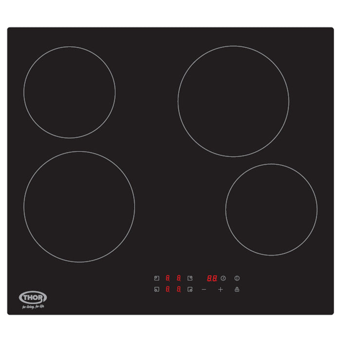 Thor 60CM 4 Zone Ceramic Hob - Black | T154MDTC from Thor - DID Electrical