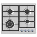 Thor 60CM 4 Zone Gas Hob - Stainless Steel | T174NGXSS from Thor - DID Electrical