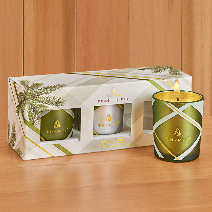 Thymes Frasier Fir Holiday Candle Trio
