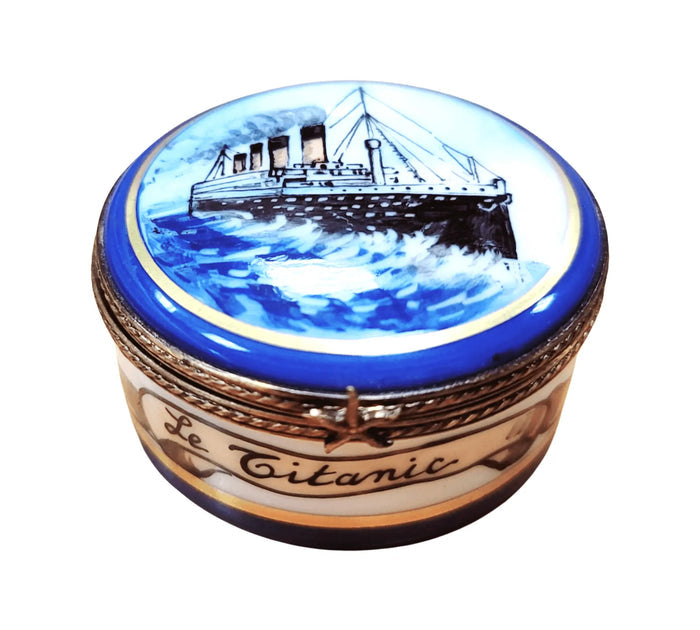 Hand-painted Titanic Memorial Limoges box, additional photo