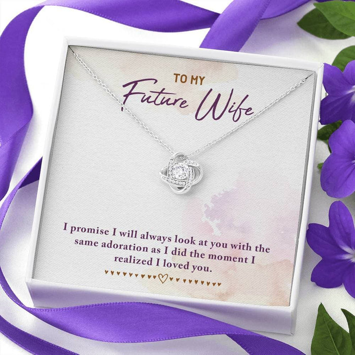 To My Future Wife Love Knot Necklace Myron Necklace MelodyNecklace