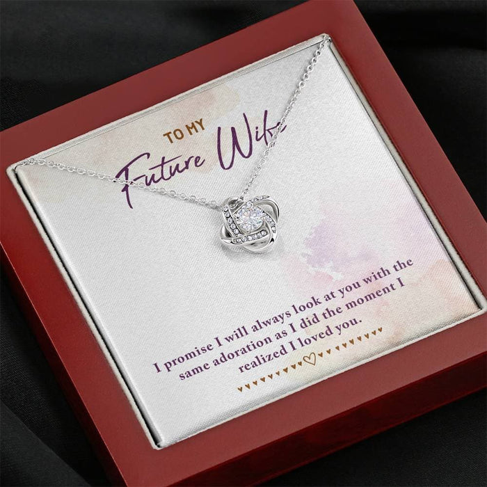 To My Future Wife Love Knot Necklace Myron Necklace MelodyNecklace