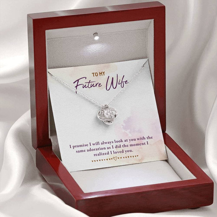 To My Future Wife Love Knot Necklace Myron Necklace MelodyNecklace