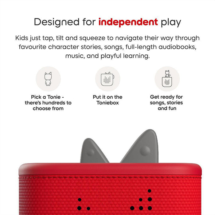 Tonies Toniebox 2 Starter Set with Creative Tonie Rubie - Sunset Red | 11002432 from Tonies - DID Electrical