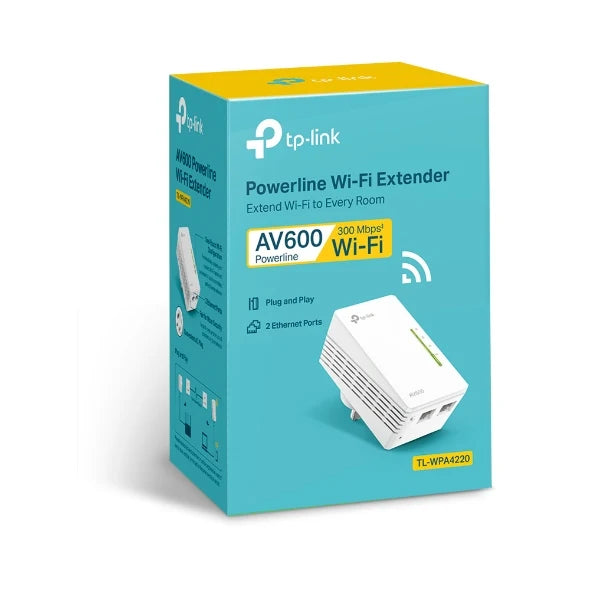 TP Link 300Mbps AV600 Wi-Fi Powerline Extender | TL-WPA4220