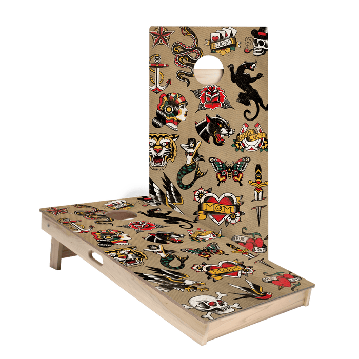 Trad Tattoo Art Star Cornhole Boards, - American Cornhole Association