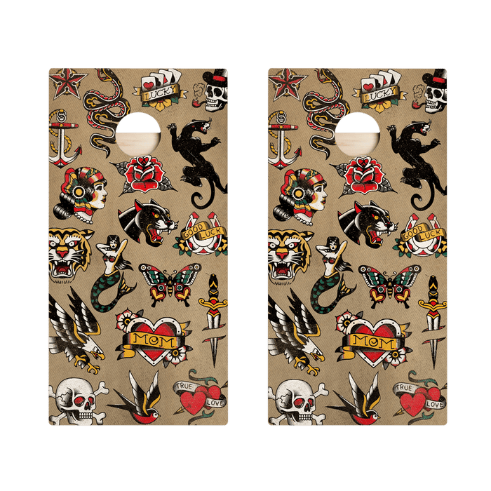 Trad Tattoo Art Star Cornhole Boards, - American Cornhole Association