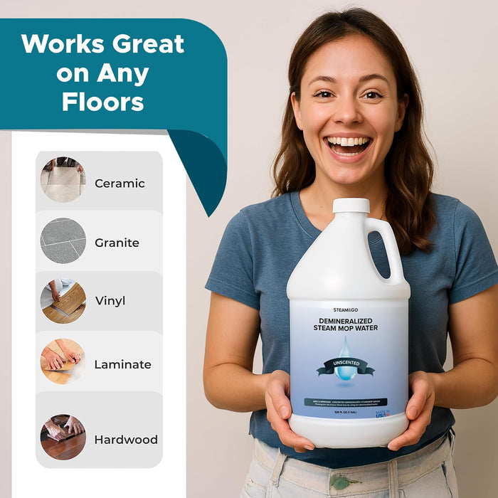 Unscented Demineralized Steam Water