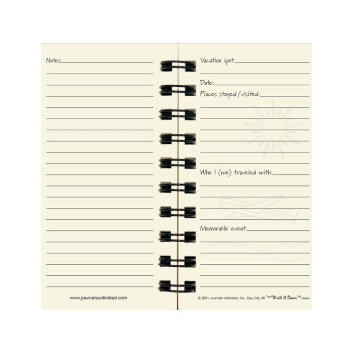 Vacation – The Traveler’s Mini Journal – Blue