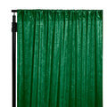 Velvet 12ft H x 52" W Drape/Backdrop Curtain Panel - Forest Green