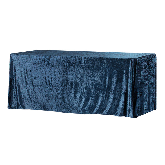 Velvet Rectangular Tablecloth - Navy Blue
