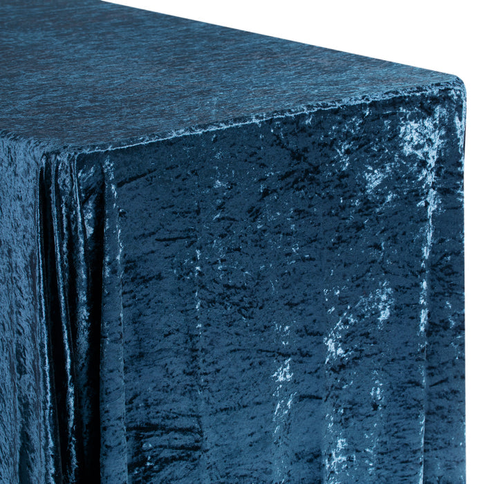 Velvet Rectangular Tablecloth - Navy Blue
