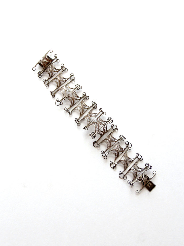 vintage filigree cuff bracelet