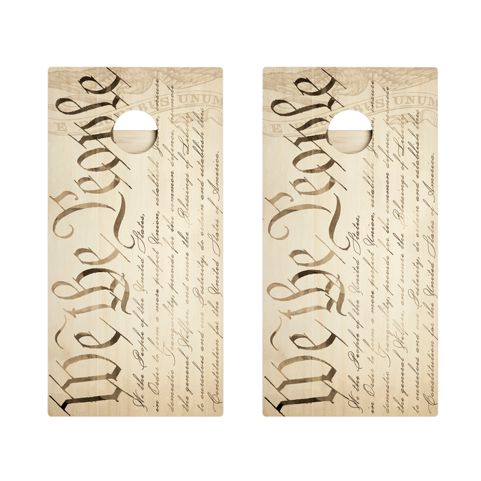 Vintage We the People Star Cornhole Boards, - American Cornhole Association
