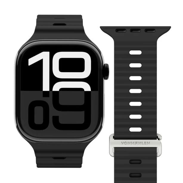 Vonmählen Watch Strap 49 / 46 / 45 / 44 / 42mm Wave Band 2 One Size - Black | AWS00116 from Vonmählen - DID Electrical