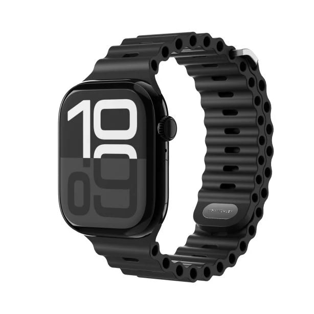 Vonmählen Watch Strap 49 / 46 / 45 / 44 / 42mm Wave Band 2 One Size - Black | AWS00116 from Vonmählen - DID Electrical