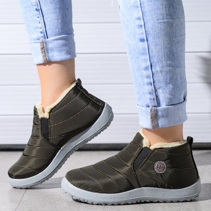 Waterproof Boots Women Fluffy Mens Waterproof Winter boots