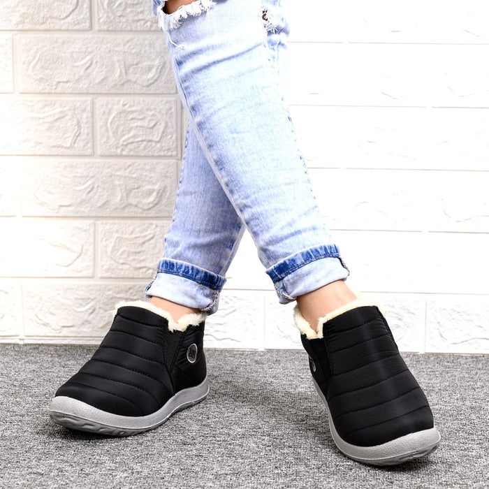 Waterproof Boots Women Fluffy Mens Waterproof Winter boots