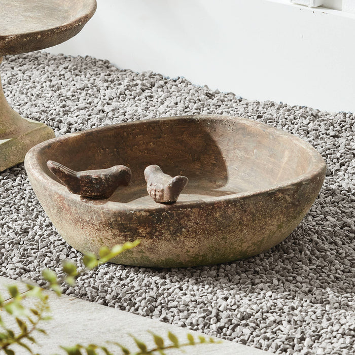Weathered Garden Square Bird Tray