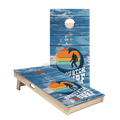Weathered Sasquatch Surf Star Cornhole Boards, - American Cornhole Association