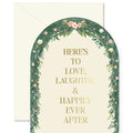 Wedding Floral Arch Die-Cut Card