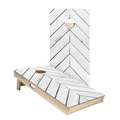 White Angled Wood Panels Star Cornhole Boards, - American Cornhole Association