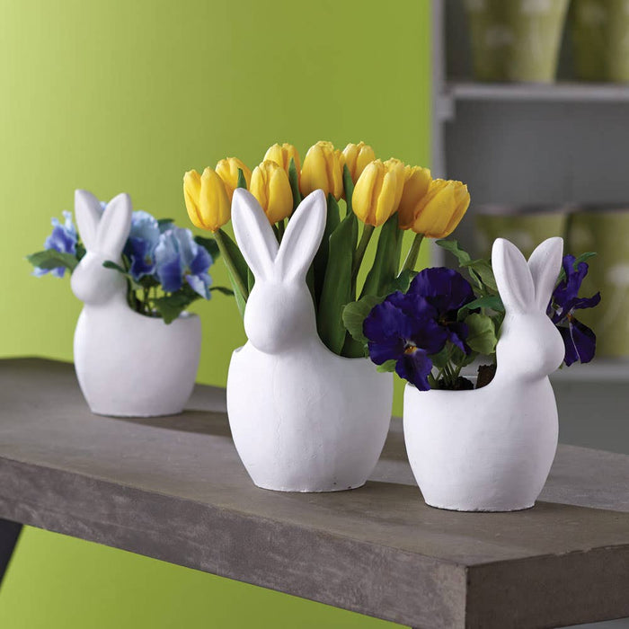 White Rabbit Cachepot 9"