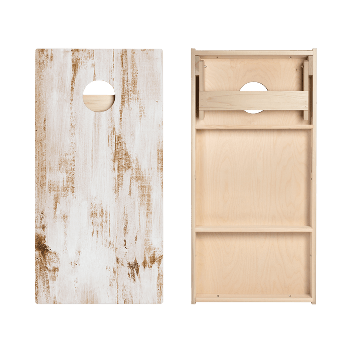 Whitewashed Wood Star Cornhole Boards, - American Cornhole Association