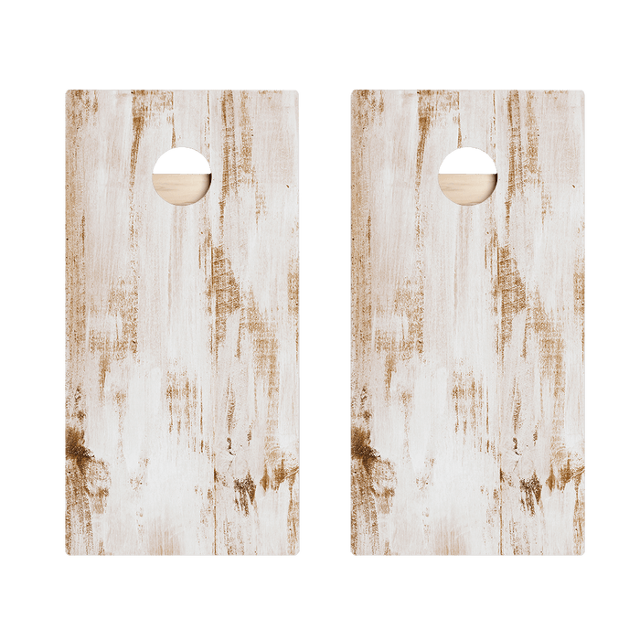 Whitewashed Wood Star Cornhole Boards, - American Cornhole Association
