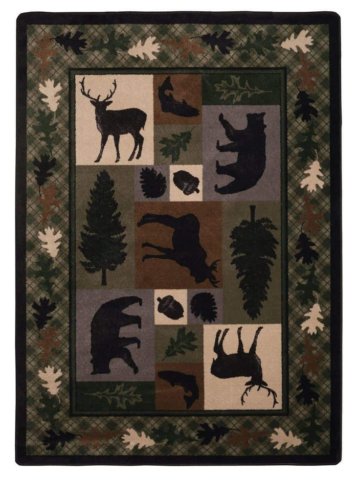 Wildlife Retreat Lodge Rugs - Made in the USA - Your Western Decor, LLC
