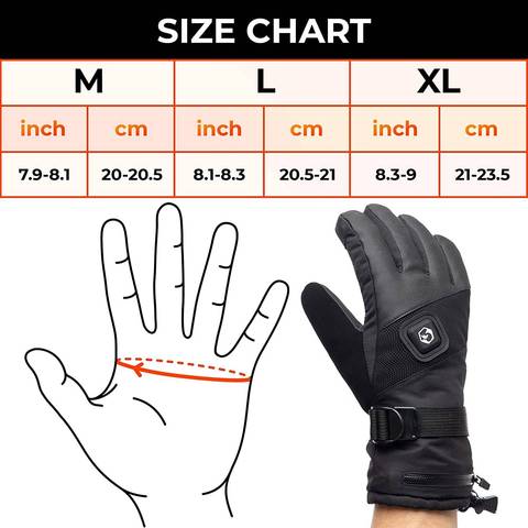 Winter Electric Heated Gloves With Touch Screen