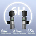 Wireless Lavalier Clip-On Microphone - USB-C Rechargeable