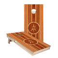 Wood Panel Compass Star Cornhole Boards, - American Cornhole Association