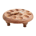 Mudpie - Stand - Wood Pedestal Devil Egg