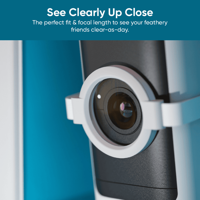 Close-up lens for Wyze Cam allows for capturing wildlife and small pets in detail.