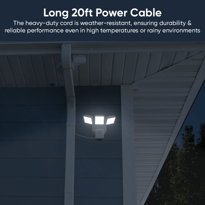 The Wyze Cam Floodlight Pro + Plug-In Mount is a smart camera accessory that offers an easy.