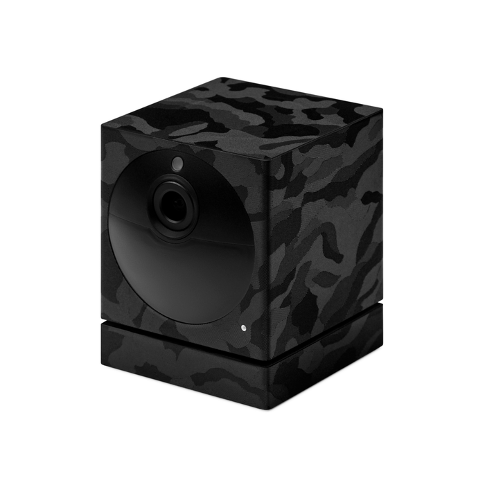 Wyze Cam Outdoor Skins by dbrand (Skin Only) - Black Camo: Camouflage vinyl skins for Wyze Cams.