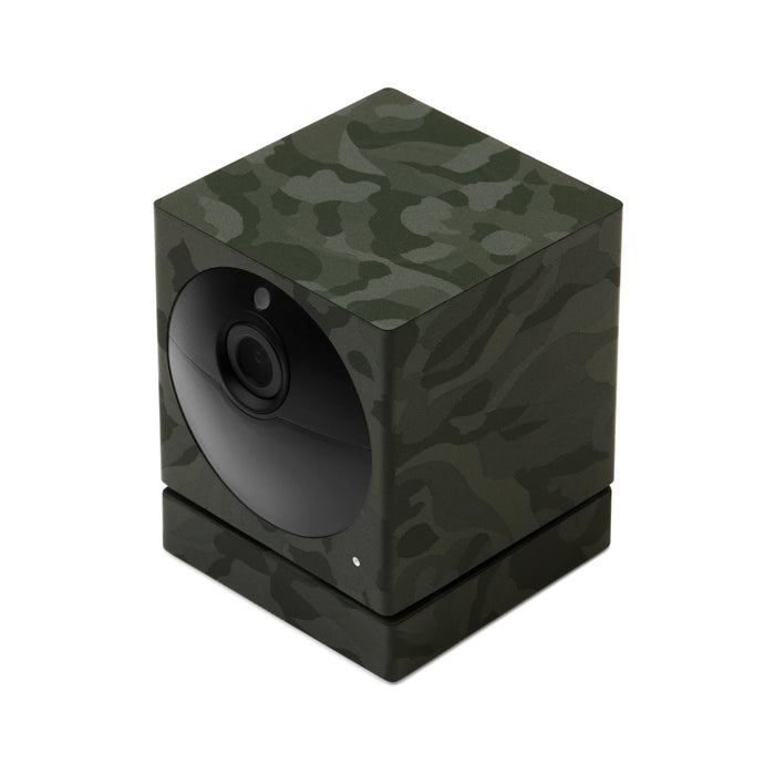 A black and camo Wyze Cam Outdoor Skins by dbrand (Skin Only) product.