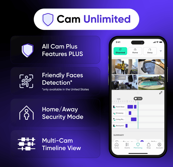 Wyze Cam Unlimited - Monthly Subscription