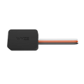 A black and orange device with the word Wyze on it.
