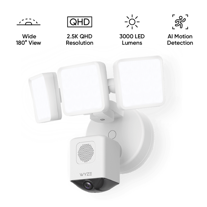Wyze Floodlight Security Bundle - Two powerful Wyze Floodlights with 24,000 lumens each.