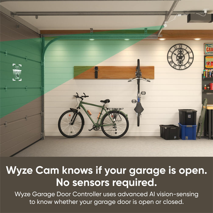 Wyze Garage Door Controller - Remotely control your garage and see what's going on.